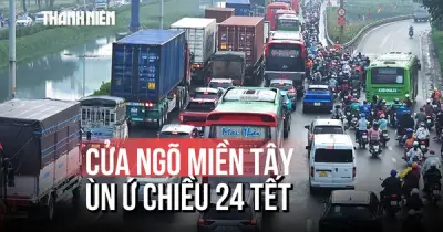 Cửa Ngõ Miền Tây Ùn Ứ Do Lượng Lớn Người Dân Về Quê Ăn Tết