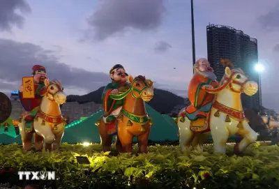 Gia Lai khánh thành cụm linh vật Xuân Bình Ngô 2026, điểm nhấn du lịch mới