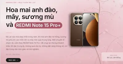 REDMI Note 15 Pro+ 5G: Trải nghiệm chụp ảnh Đà Lạt mùa mai anh đào và sương mù