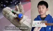 Cậu bé 10 tuổi Trung Quốc tự chế kính thiên văn từ bìa carton với chi phí chỉ 105.000 đồng