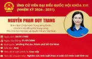 Bà Nguyễn Phạm Duy Trang ứng cử Đại biểu Quốc hội khóa XVI từ tỉnh Bình Thuận
