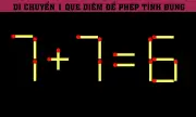Chỉ Một Que Diêm, Bạn Có Sửa Được Phép Tính Sai Này? Thử Thách Tư Duy Nhanh