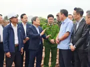 Chủ tịch Hà Nội kiểm tra các dự án chống ngập khẩn cấp trong dịp Tết Nguyên đán