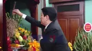 Chủ tịch nước Lương Cường dâng hương tưởng niệm Chủ tịch Hồ Chí Minh nhân dịp kỷ niệm 96 năm Ngày thành lập Đảng