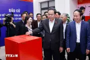 Chủ tịch Quốc hội kiểm tra công tác chuẩn bị bầu cử tại Hải Phòng