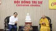 Chủ tịch TP.HCM thăm Giáo hội Phật giáo, đánh giá cao đóng góp an sinh xã hội