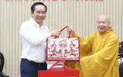 Chủ tịch TP.HCM thăm hỏi, chúc Tết lãnh đạo Giáo hội Phật giáo Việt Nam