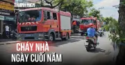Cháy nhà trên tỉnh lộ 10 ngày 29 Tết, thiệt hại nặng nề