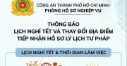 Công an TP.HCM thay đổi địa điểm tiếp nhận lý lịch tư pháp từ 23.2.2026