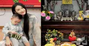 Doãn Hải My gây sốt với mâm cỗ cúng Ông Công ông Táo đậm truyền thống tại biệt thự mới