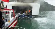 Hải Phòng: Kịp thời dập tắt cháy tàu du lịch, cứu an toàn 32 người ở Cát Bà