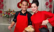 Hoa hậu Khánh Vân và ông xã Nguyễn Long đón Tết ấm cúng với món truyền thống