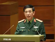 Đại tướng Phan Văn Giăng tiếp Thứ trưởng Thứ nhất Bộ Chiến tranh Hoa Kỳ