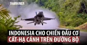 Indonesia Tập Luyện Chiến Đấu Có Hạ Cánh Trên Đường Bộ