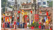 Lễ hội Triều Khúc: Điệu múa 'con đĩ đánh bồng' độc đáo tưởng nhớ anh hùng Phùng Hưng