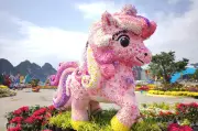 Ngựa Hoa Và Tượng Bát Mã Rực Rỡ Bên Vịnh Hạ Long Thu Hút Du Khách Dịp Tết 2026