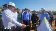 Phó Thủ tướng Hồ Quốc Dung kiểm tra tiến độ thi công đường cao tốc Quy Nhơn - Pleiku