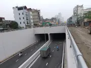 Hầm chui Vành đai 2,5 qua nút giao Giải Phóng - Kim Đồng chính thức thông xe