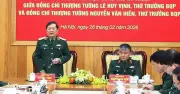 Thượng tướng Lê Huy Vịnh bàn giao công tác kỹ thuật quân đội cho Thứ trưởng Nguyễn Văn Hiền