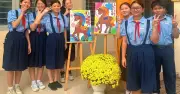Thầy giáo TP.HCM tổ chức vẽ tranh Tết ngựa, lan tỏa giá trị truyền thống cho học sinh