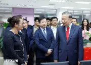 Tổng Bí thư Tô Lâm thăm, chúc Tết cán bộ, phóng viên Đài Truyền hình Việt Nam và Đài Tiếng nói Việt Nam