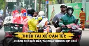TP.HCM cận Tết 2026: Khách chờ mỏi mắt gọi xe công nghệ, tài xế chạy không kịp nghỉ