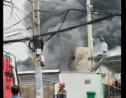 Kho phế liệu bốc cháy dữ dội tại TPHCM, lực lượng PC07 khống chế sau 40 phút