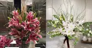 Xu hướng cắm hoa Tết 2024: Ly kép mix tuyết mai 'đốt ví' nhưng vẫn gây sốt