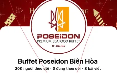 Cảnh báo lừa đảo qua fanpage giả mạo nhà hàng buffet Poseidon Biên Hòa tại Đồng Nai