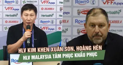 HLV Kim Sang-sik hài lòng với chiến thắng toàn thắng, khen ngợi Xuân Son và Hoàng Hên