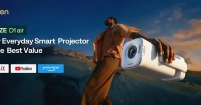 Máy chiếu EAZZE D1 Air: Xem Netflix, YouTube không cần dây, giá từ 3,4 triệu đồng