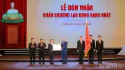 Báo Nhân Dân đón nhận Huân chương Lao động hạng Nhất trong Lễ kỷ niệm 75 năm