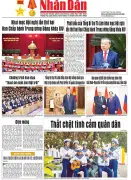Báo Nhân Dân số 25695: Đưa tin về các vấn đề chính trị, xã hội và kinh tế nổi bật