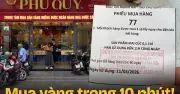 Các tiệm vàng phố Cầu Giấy vắng khách, giao dịch chỉ 5-10 phút sau cơn sốt