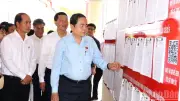 Chủ tịch Quốc hội Trần Thanh Mẫn kiểm tra công tác bầu cử tại Đồng Nai