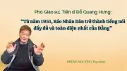 Chuyên gia lịch sử báo chí phân tích ý nghĩa 75 năm Báo Nhân Dân