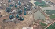 Cận cảnh công trường sân vận động Trống Đồng: Siêu dự án phía Nam Hà Nội đang được đẩy nhanh tiến độ