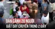 Cận cảnh nhóm người vây kín, giật dây chuyền nữ du khách ở Cần Thơ