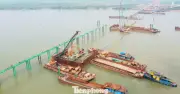 Cầu Hồng Hà - Đại Công Trình Vượt Sông Hồng Tiến Triển Vượt Kế Hoạch