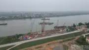 Cầu Mễ Sở: Công trình trọng điểm kết nối Hà Nội - Hưng Yên đang được đẩy nhanh tiến độ