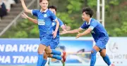 Cầu thủ sinh viên ghi bàn may mắn, giúp ĐH Nha Trang cầm hòa đối thủ mạnh