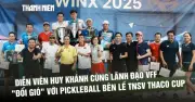 Diễn viên Huy Khánh và lãnh đạo VFF tranh tài pickleball tại giải TNSV THACO Cup 2026