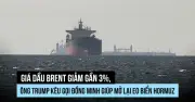 Giá dầu Brent giảm gần 3% sau lời kêu gọi mở eo biển Hormuz của Tổng thống Trump