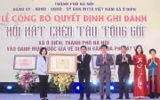 Hội hát Chèo tàu Tổng Gối được ghi danh di sản quốc gia tại Hà Nội