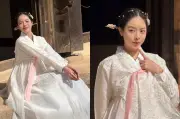 Hoa hậu Thanh Thủy du Xuân Hàn Quốc, diện hanbok trắng tinh khôi đầy ý nghĩa