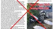 Đắk Lắk: Thông tin cảnh sát giao thông tử vong do truy đuổi là tin giả