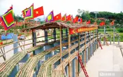 Khán đài tre 2.000 chỗ ngồi - điểm nhấn độc đáo của Lễ hội Hoa Gạo Nghệ An
