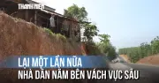 Đồng Nai: Tuyến đường thi công khiến nhà dân chênh vênh bên mép vực sâu