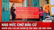 Người dân Thủ đô hào hứng đón chờ bầu cử trong ngày hội non sông