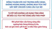Người dân và doanh nghiệp không tích trữ xăng dầu, đảm bảo nguồn cung ổn định
